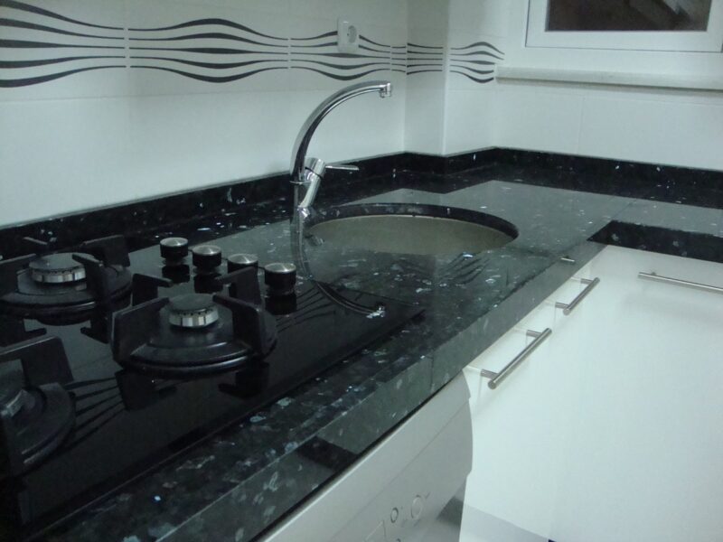 Blue Pearl Granit mutfak tezgahı - Görsel 3